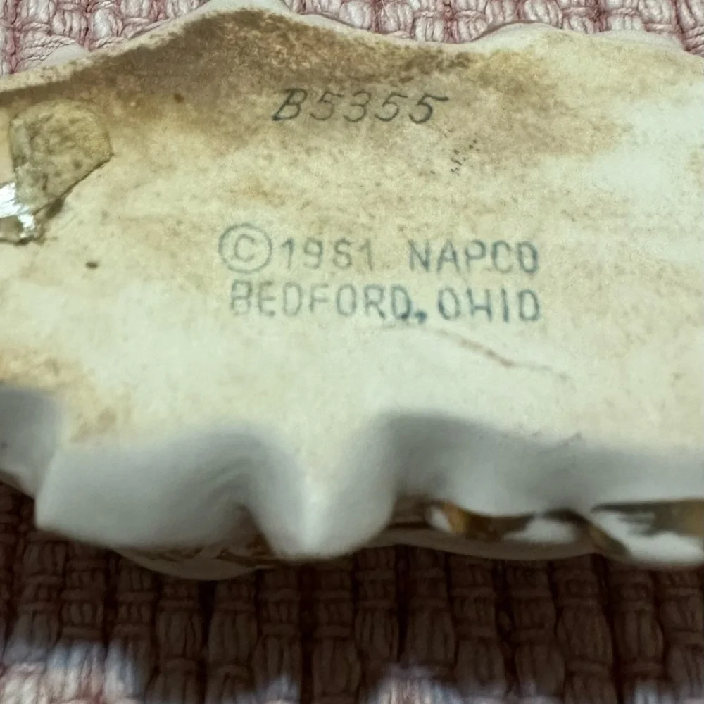 Vintage Napco Perched Birds Salt And Pepper Shaker Set 1951 Original Label